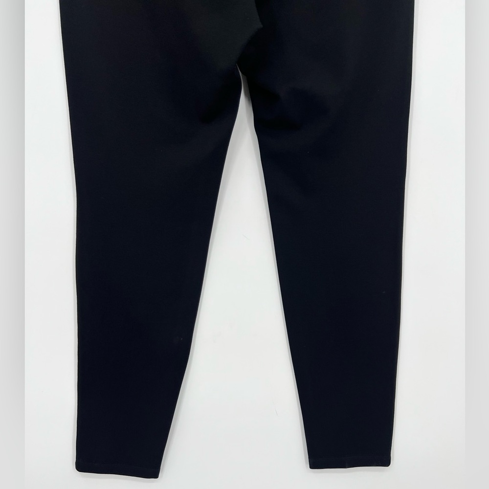Eileen Fisher Elastic Waist Leggings Pull On Pants Solid Black Stretch Sz Large - Picture 9 of 13